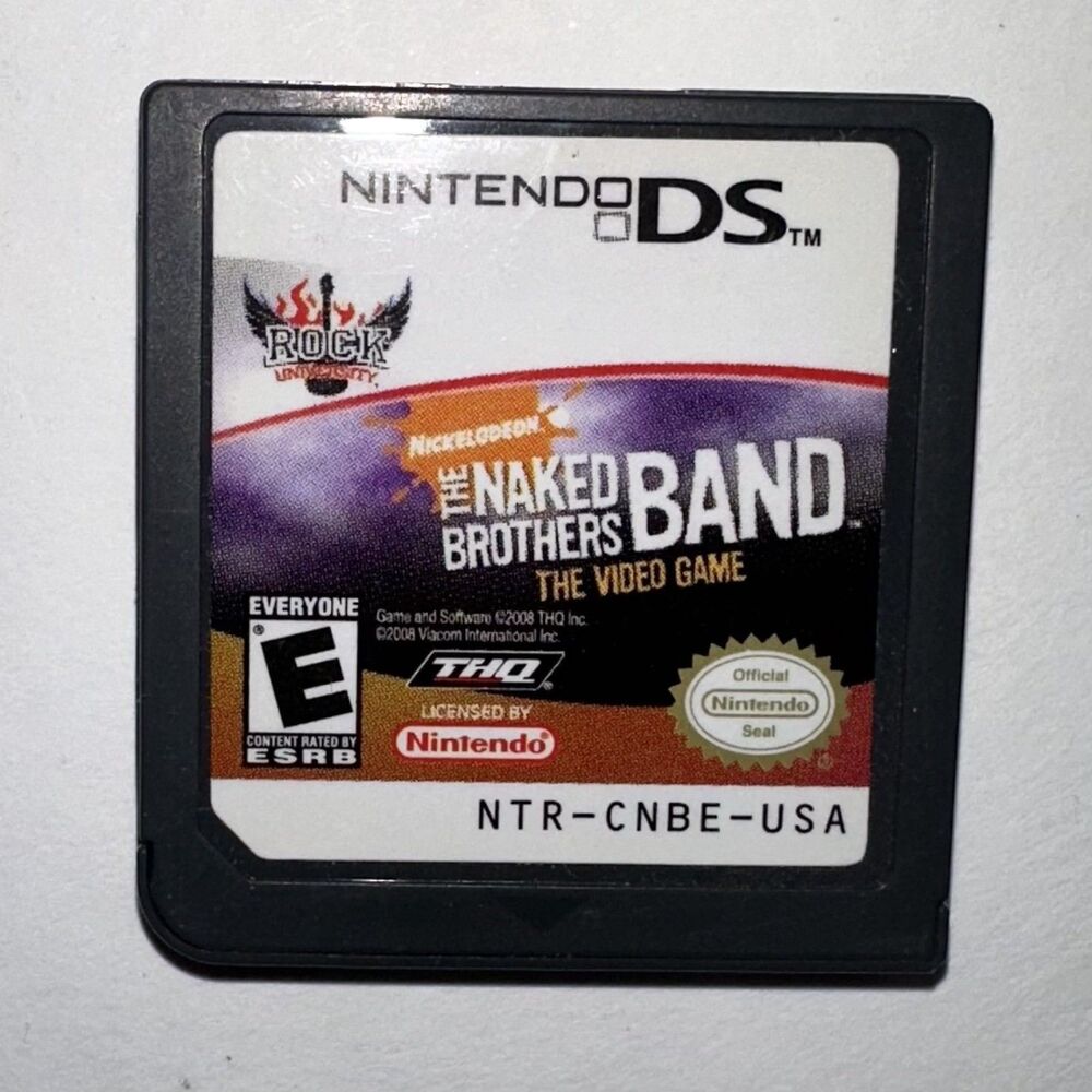 The Naked Brothers Band Nintendo DS Video Game Cart Tested & Working NDS 2008